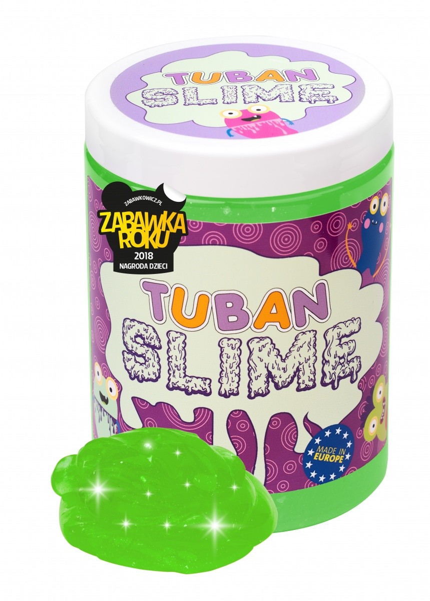 Masa plsatyczna Super Slime TUBAN Brokat Neon Zielony 1kg