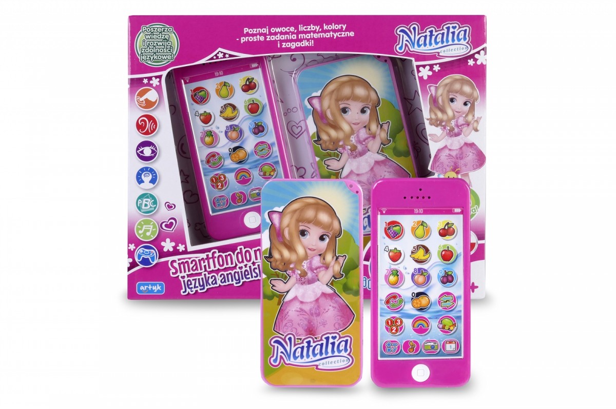 Smartfon Natalia do nauki języka angielskiego