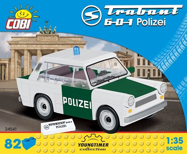 Klocki Cars Trabant 601 Polizei