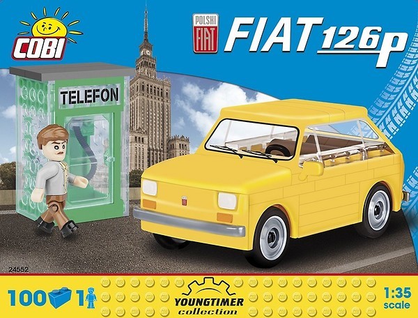 Klocki Cars Fiat 126p + figurka