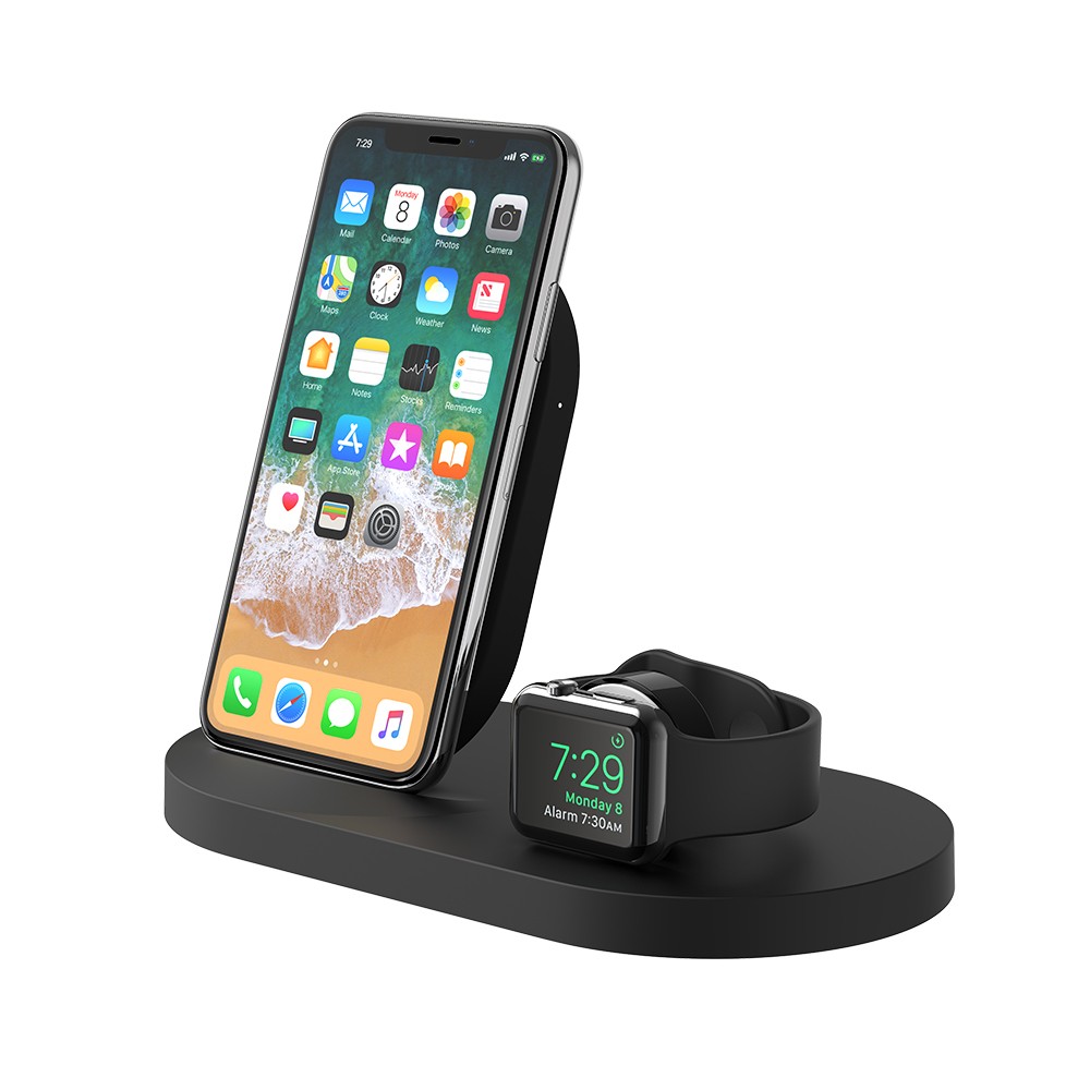 Ładowarka indukcyjna Apple Watch/iPhone/USB-A czarna