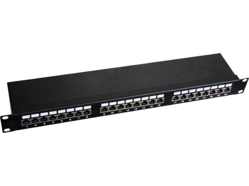 Patchpanel STP kat.5e 19 cali 1U 24xRJ45 LSA 