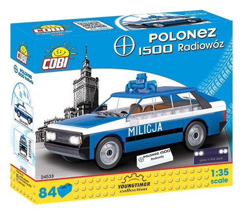 Klocki Youngtimer Collection FSO Polonez 1500 Radiowoz