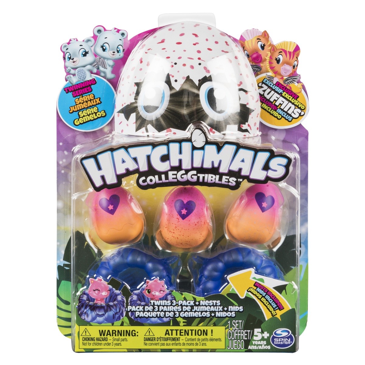 Figurki Hatchimals 3 Jajka z bliźniakami 3-pak Sezon 4