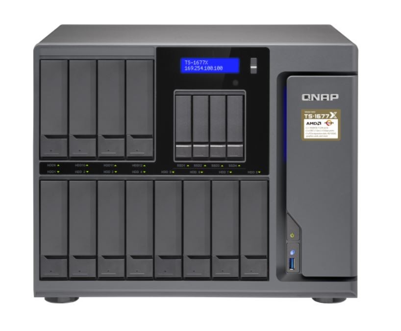 Serwer NAS TS-1677X-1200-4G 16x0HD D 4GB 4x3.1GHz 2x10GBASE 