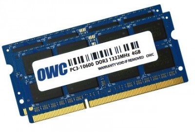 Pamięć notebookowa SO-DIMM DDR3 2x4GB 1333MHz CL9 Apple Qualified