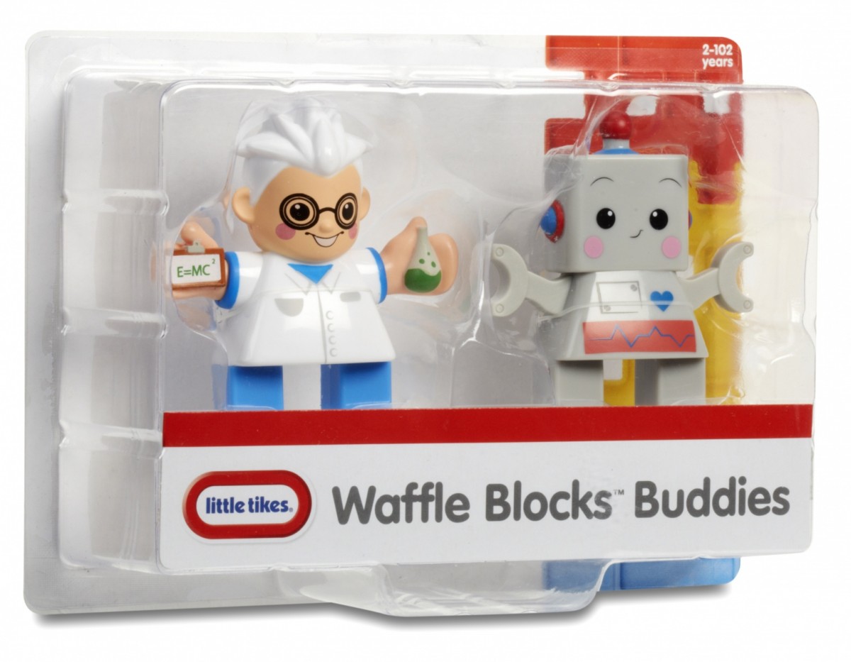 Figurki WAFFLE BLOCKS 2-pak Naukowiec i robot