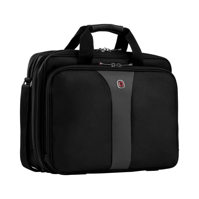 Torba na laptopa slim Legacy 16 cali czarno-szara 600648 