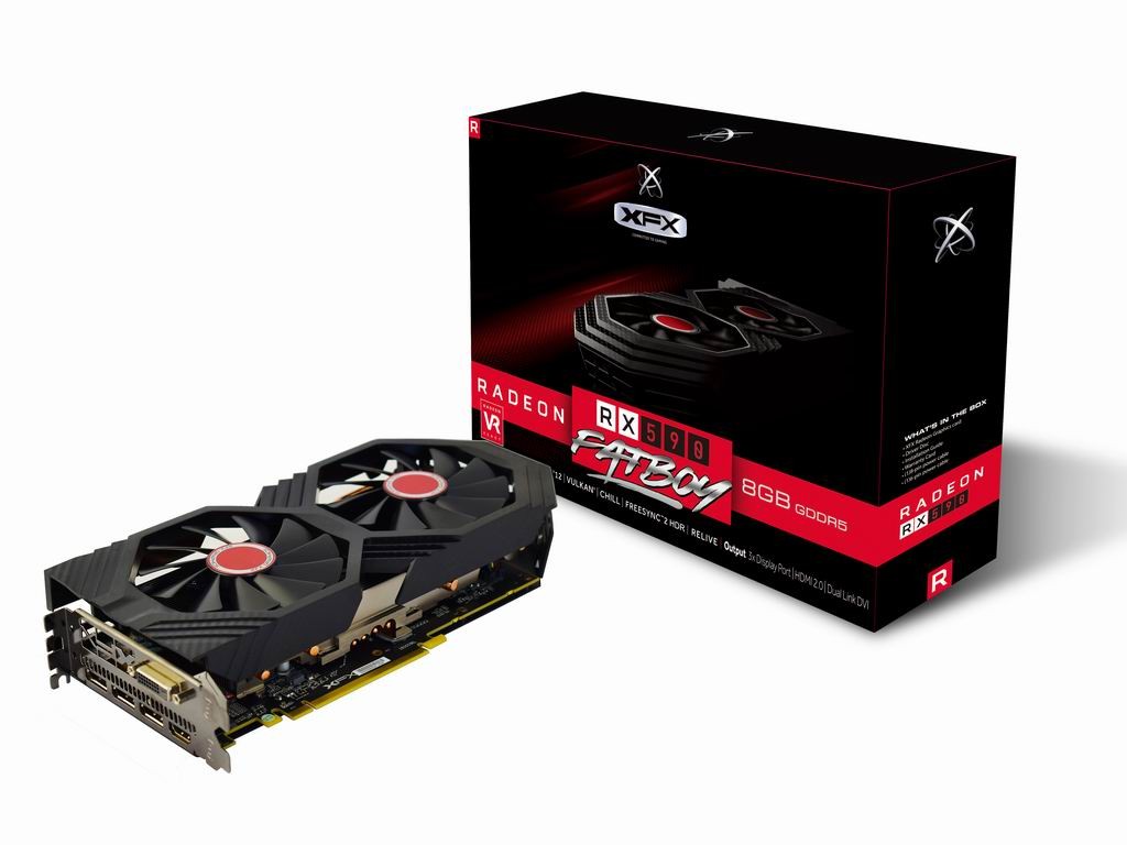 Karta graficzna Radeon RX 590 8GB FATBOY 1580/8000 (3x DP HDMI DVI)  