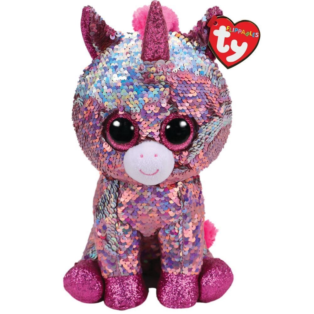 Maskotka TY Beanie Boos Flippables Cekinowy Jednorożec 24cm