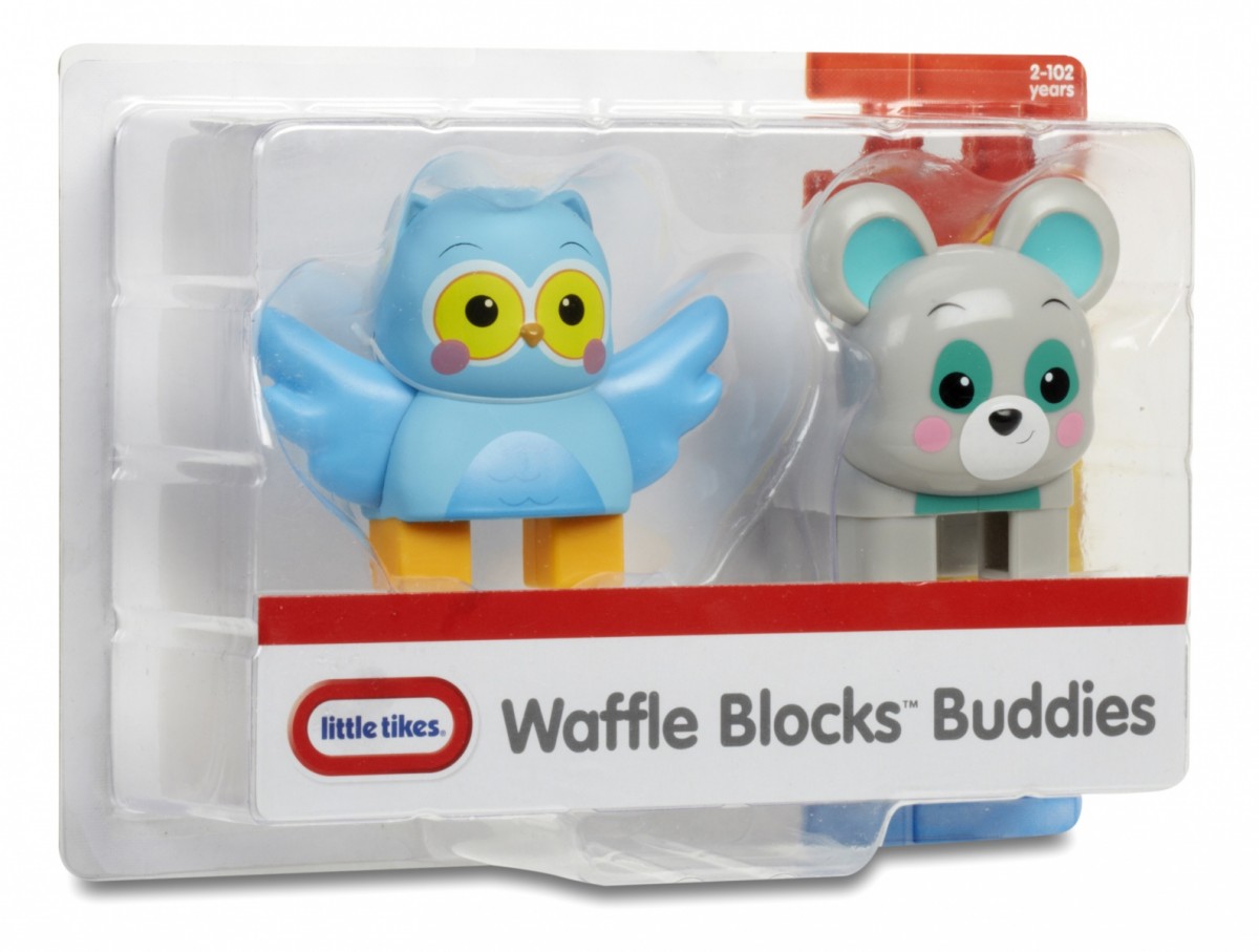 Figurki WAFFLE BLOCKS 2-pak Sowa i niedźwiedź