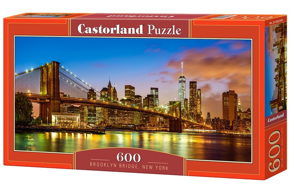 Puzzle 600 elementów Most Brookliński Nowy Jork