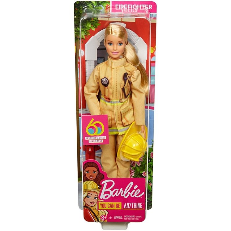 Lalka Barbie Kariera 60 urodziny Strażaczka