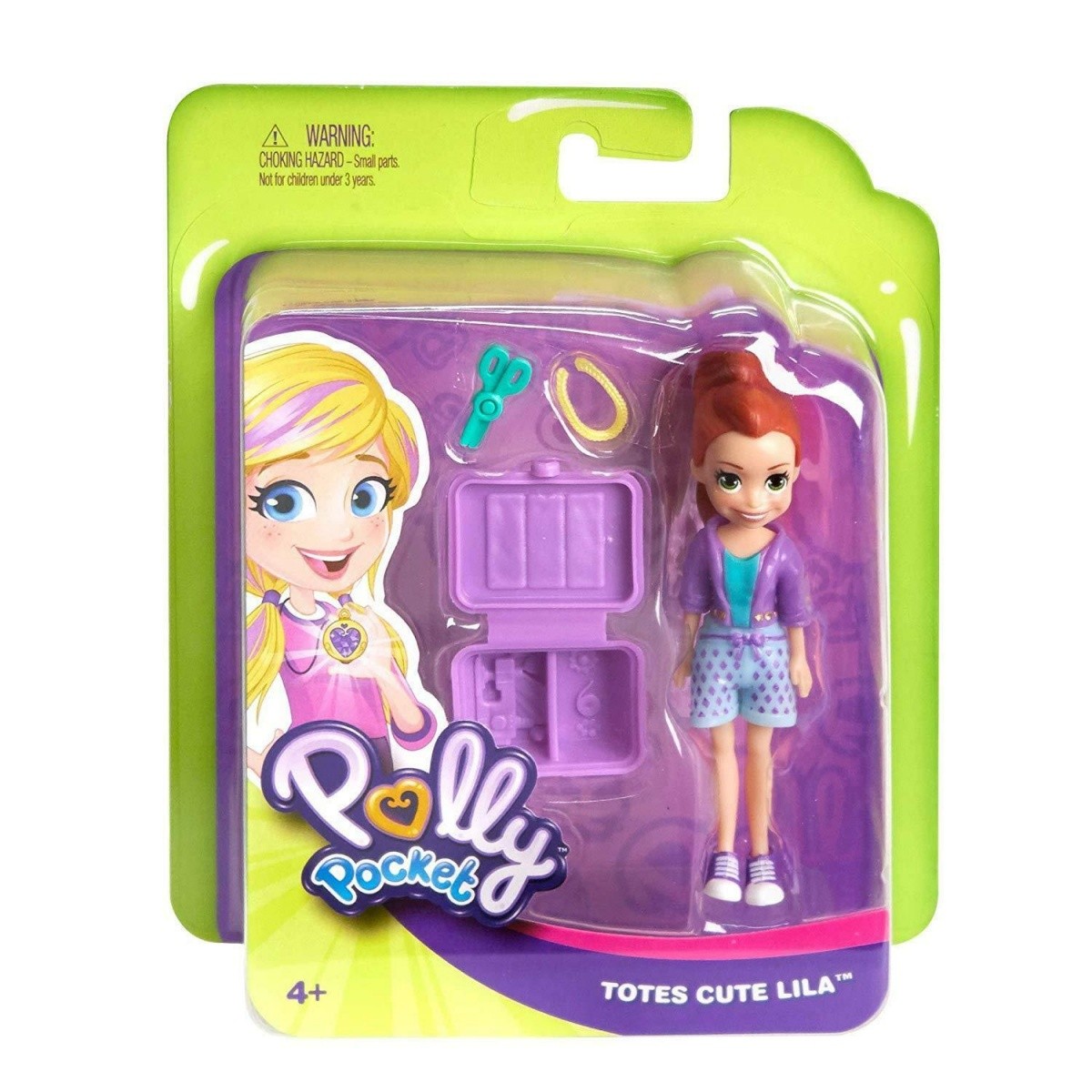 Figurka Polly Pocket + Walizeczka i nożyczki