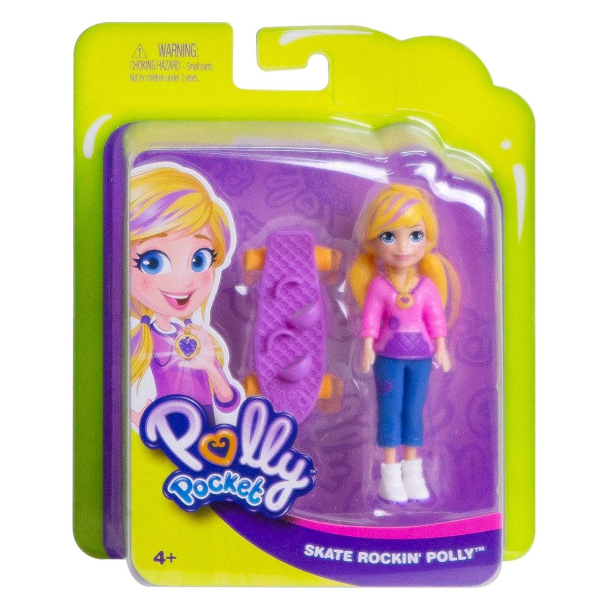 Figurka Polly Pocket + Deskorolka 