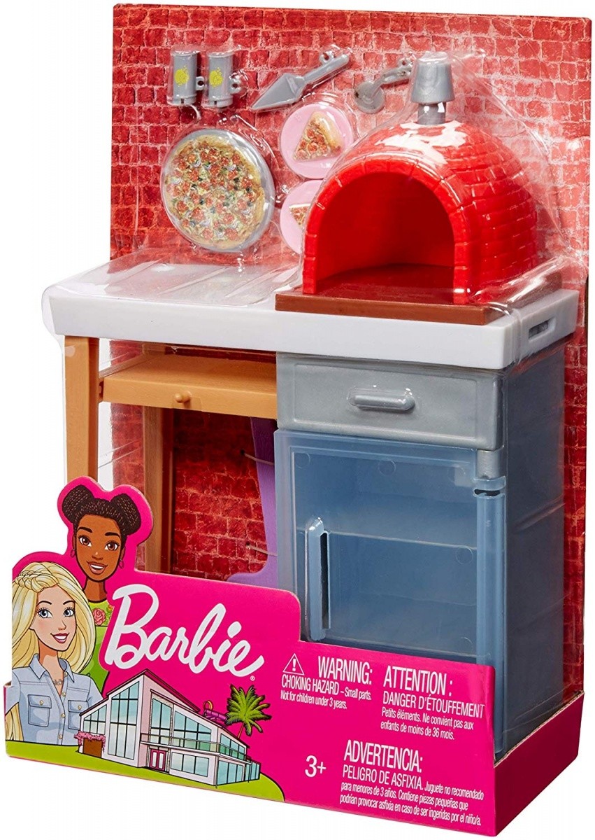 Mebelki Ceglany piec ogrodowy Barbie 