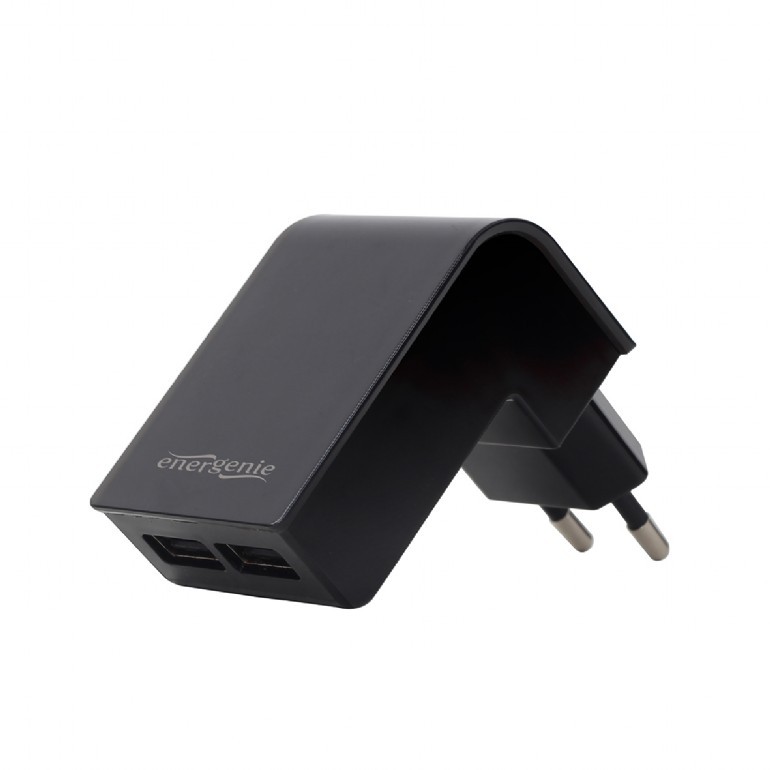 Ładowarka 2 portowa USB 2.1A/czarna