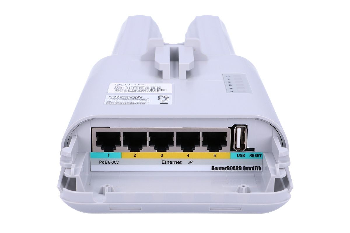 Punkt dostępu OmniTIK UPA-5HND 400MHZ, 64MB, 5xFE, 1xUSB,  2x2MIMO, 5GHZ, L5 