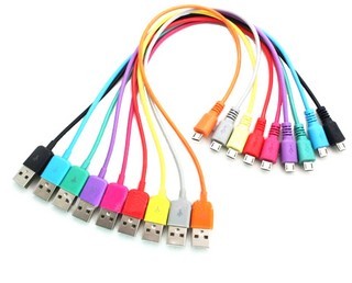 Kabel USB 2.0 MICRO 5pin, AM / B MICRO transfer/ładowanie 1.0m fioletowy