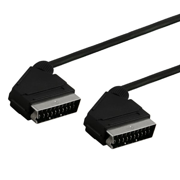 Kabel Dwukierunkowy EURO (SCART) - EURO (SCART) męski 2m  SAVIO CL-134 