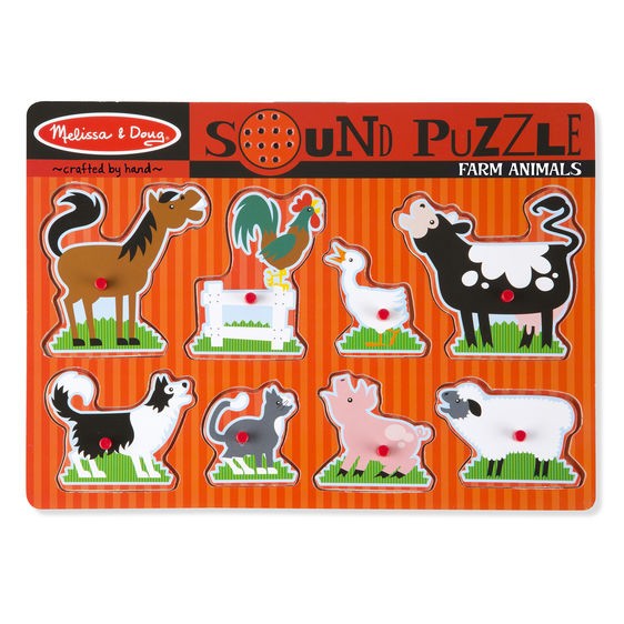 Puzzle dźwiękowe - Farma 