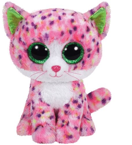 Maskotka TY Beanie Boos Sophie - Różowy kot, 24 cm