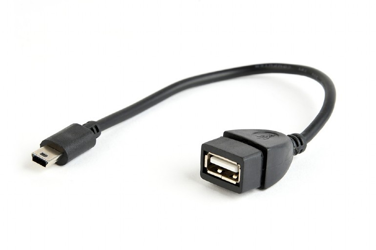 Kabel OTG USB Mini BM -> USB AF 15cm 