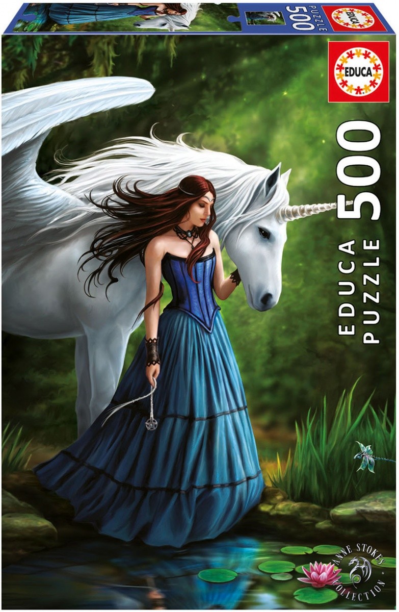 Puzzle 500 elementów Zaczarowany staw, Anne Stokes