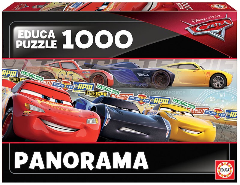 Puzzle 1000 elementów Auta Panorama