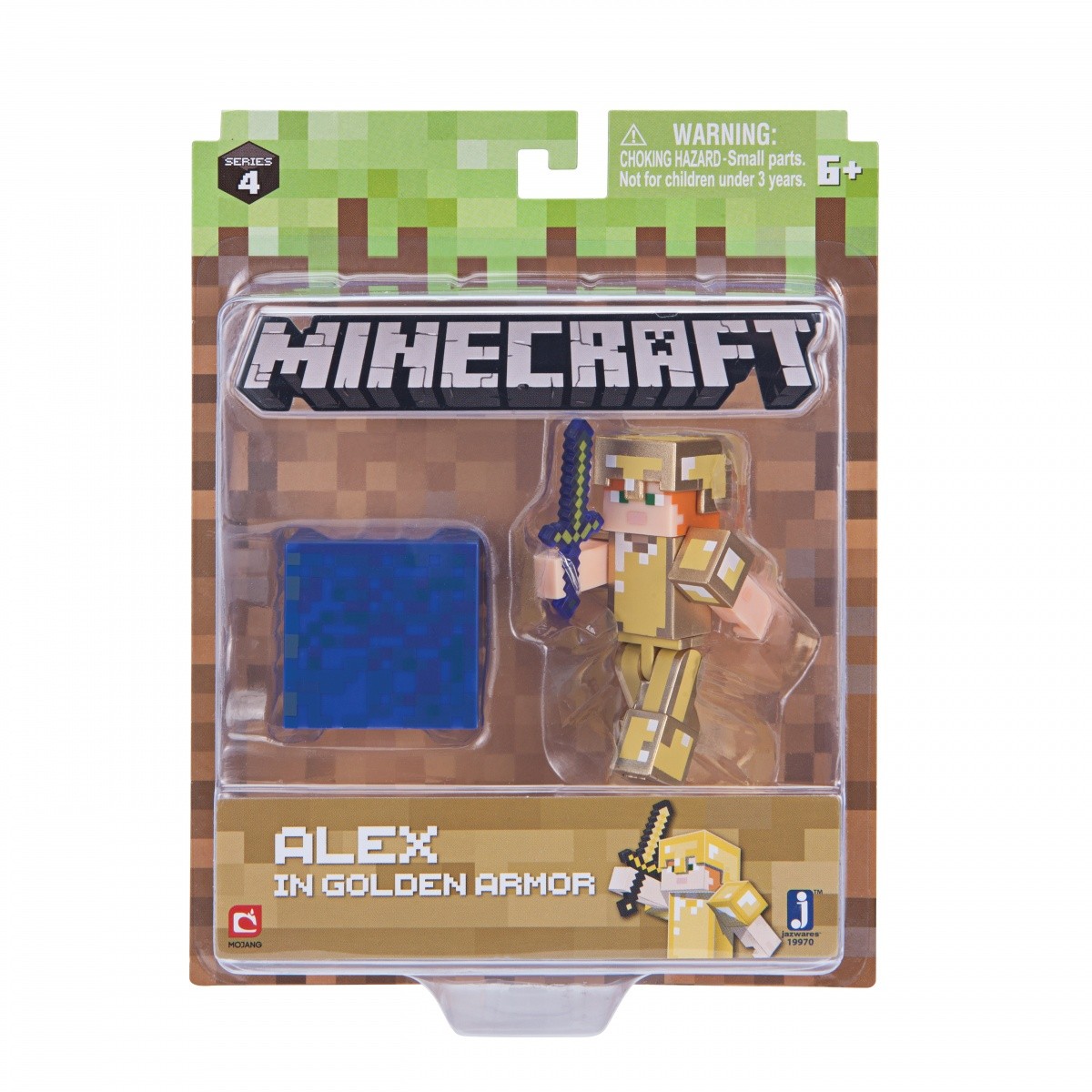 Figurka Minecraft - Alex w złotej zbroi