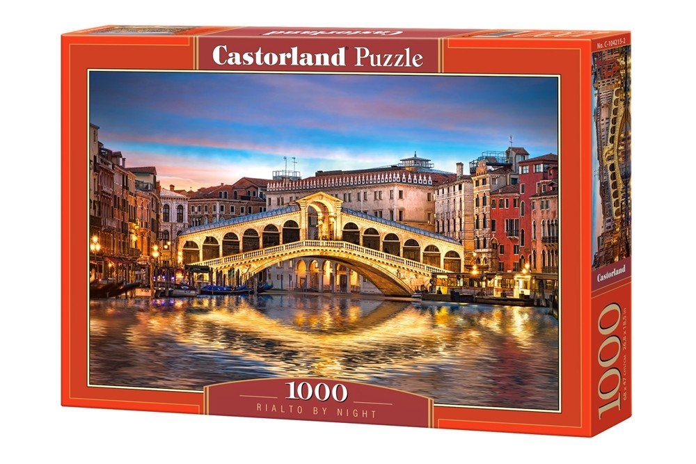 Puzzle 1000 elementów - Rialto w nocy