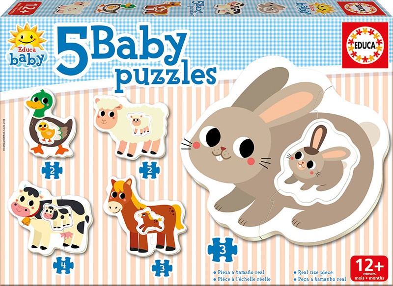 Puzzle Baby 14 elementów Farma