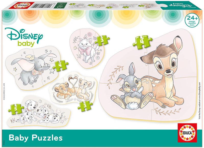 Puzzle Baby Disney 19 elementów Zwierzęta