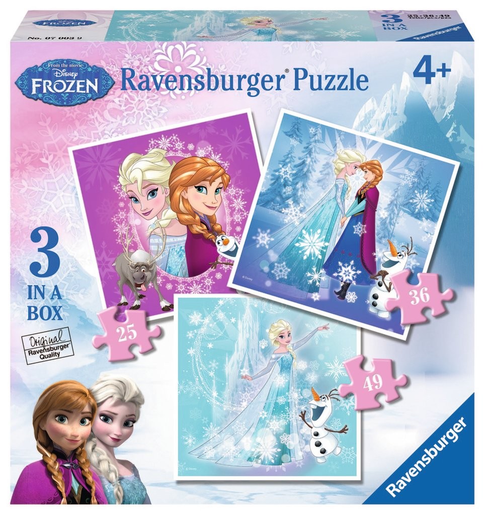 Puzzle 3w1 Kraina Lodu, Magia zimy