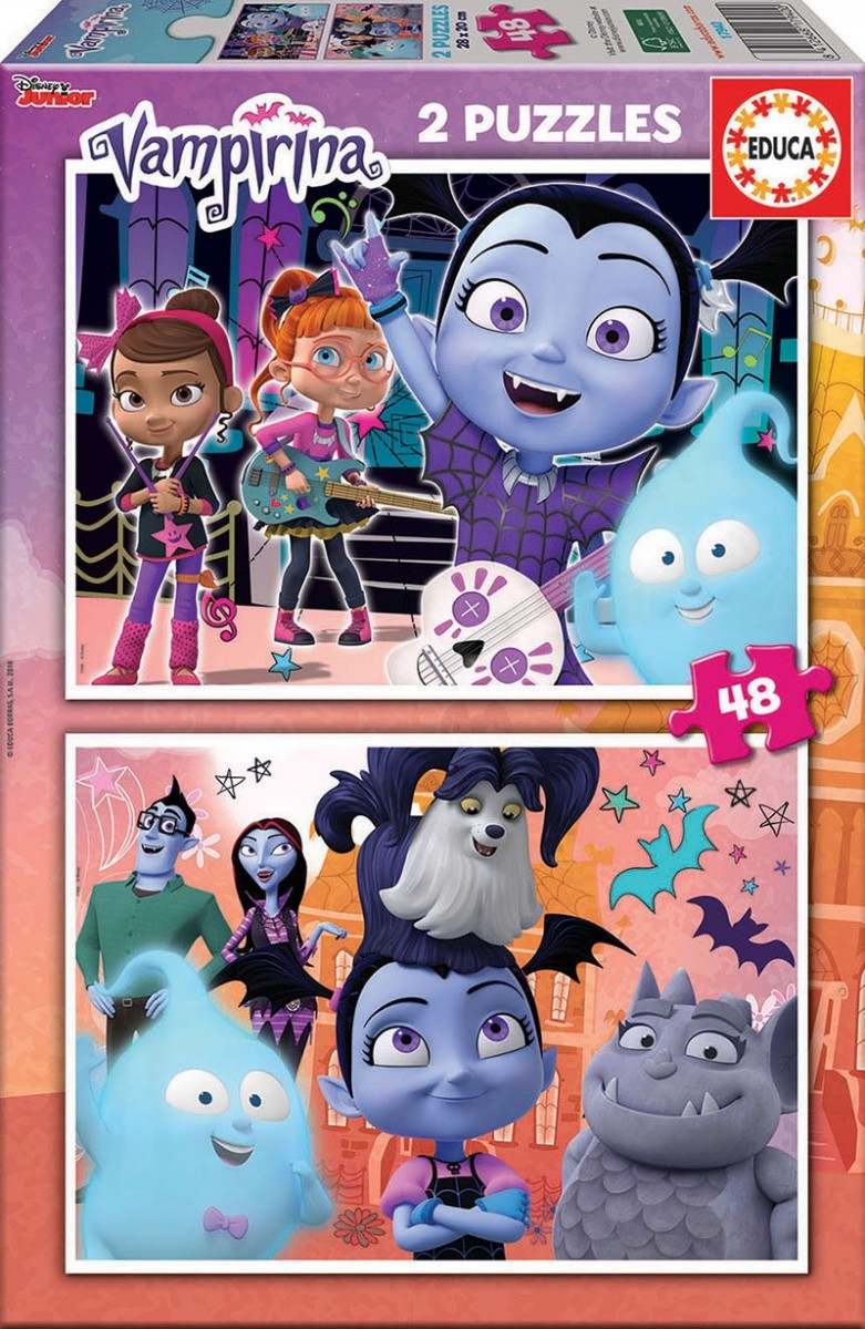 Puzzle 2x48 elementów Vampirina