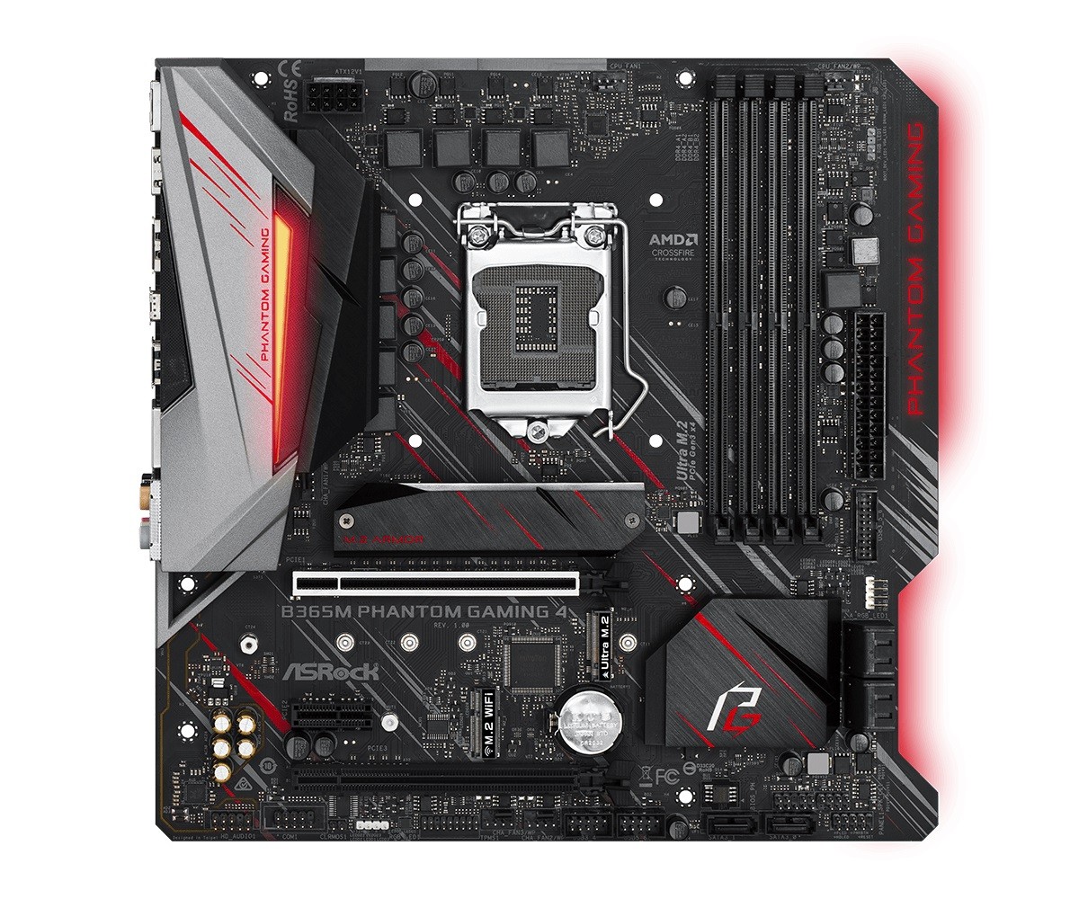 Płyta główna B365M Phantom Gaming 4 s1151 4DDR4 HDMI/DP/ UATx