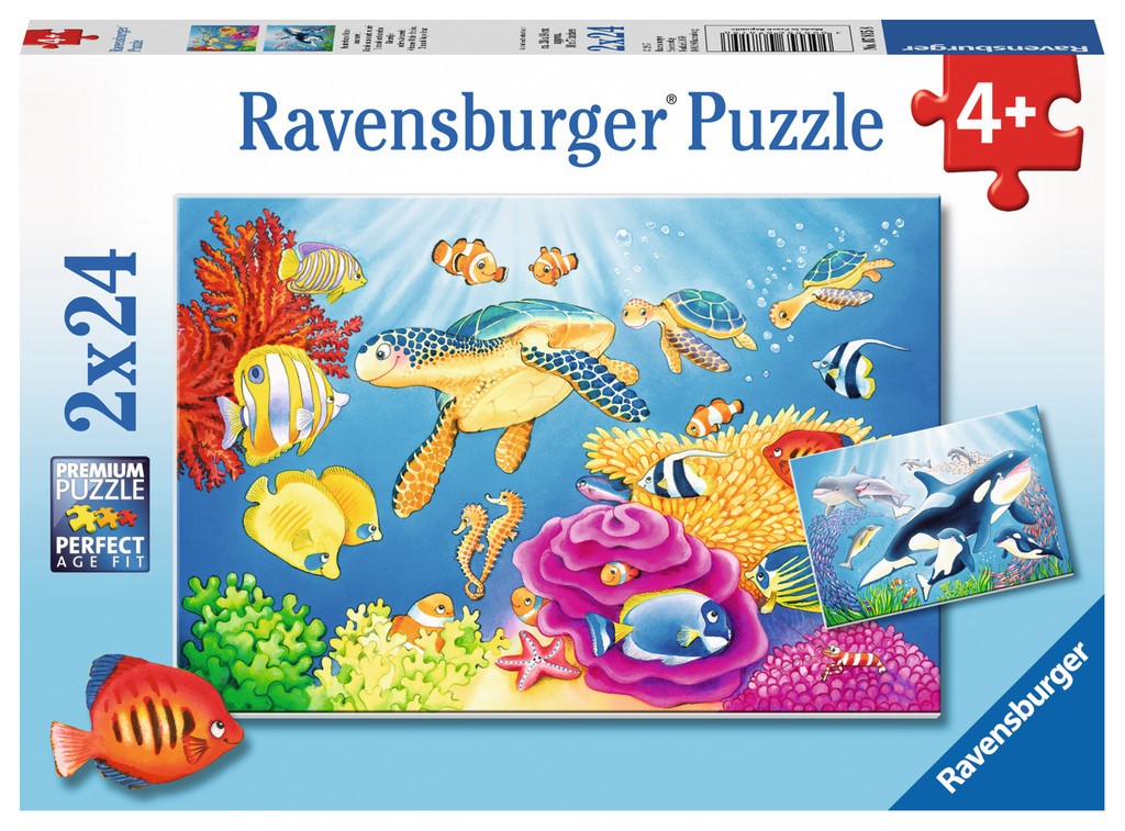 Puzzle 2x24 elementy - Podwodne szaleństwo