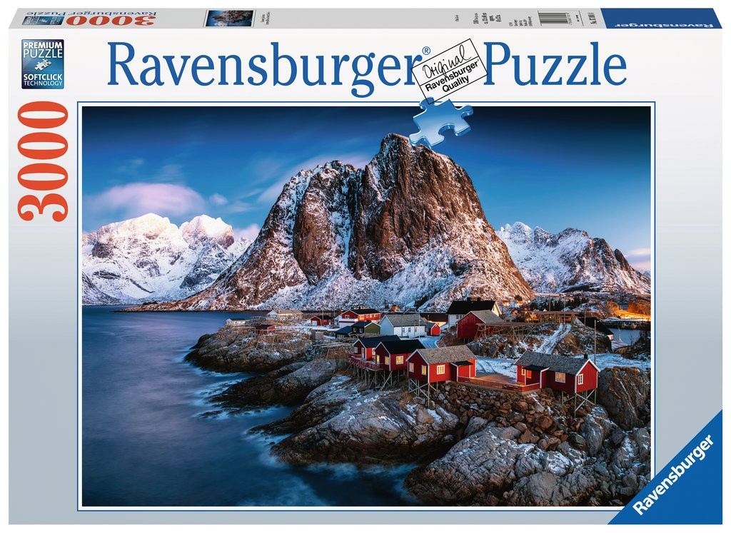 Puzzle 3000 elementów Norwegia - Hamnoy, Lofoten