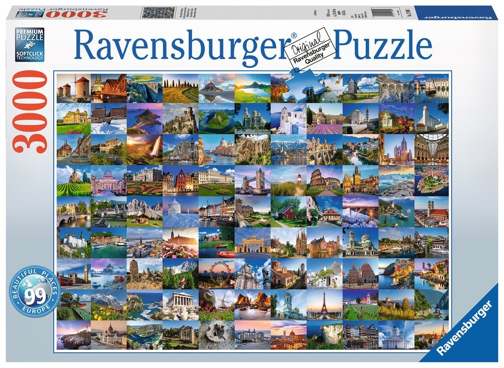 Puzzle 3000 elementów 99 Widoków Europy