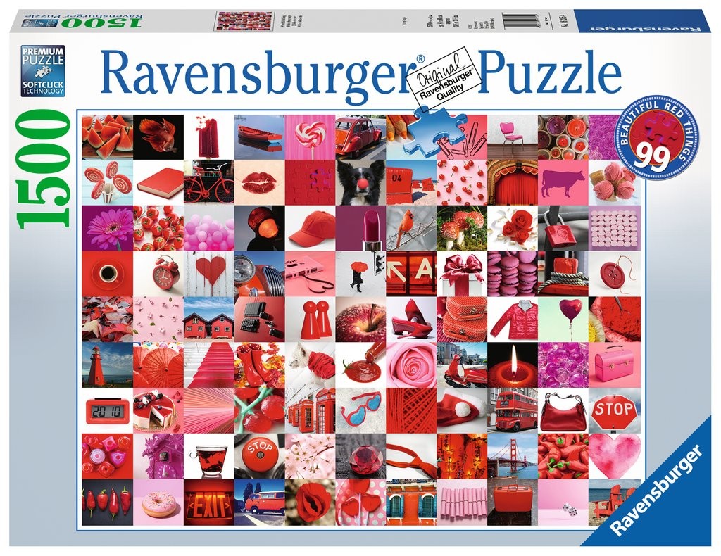 Puzzle 1500 elementów 99 Czerwonych przedmiotów