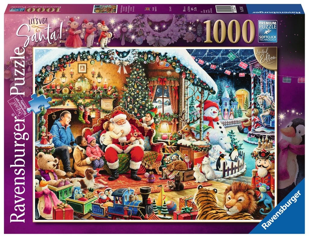 Puzzle 1000 elementów Wizyta u Mikołaja