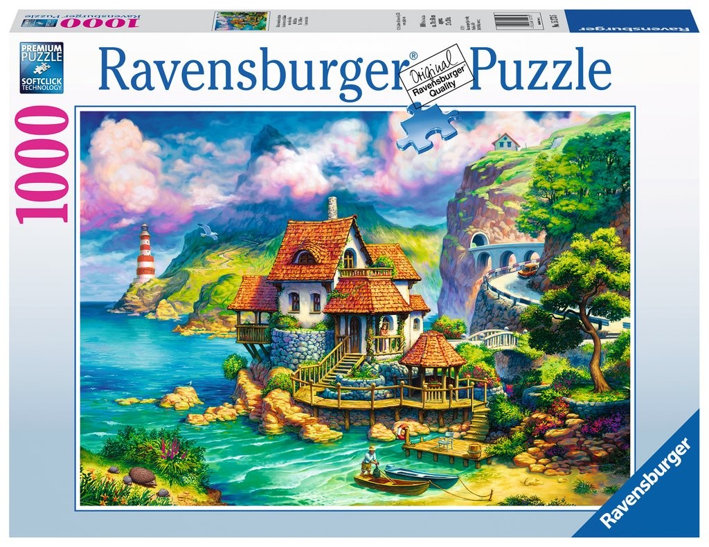 Puzzle 1000 elementów Domek na klifie