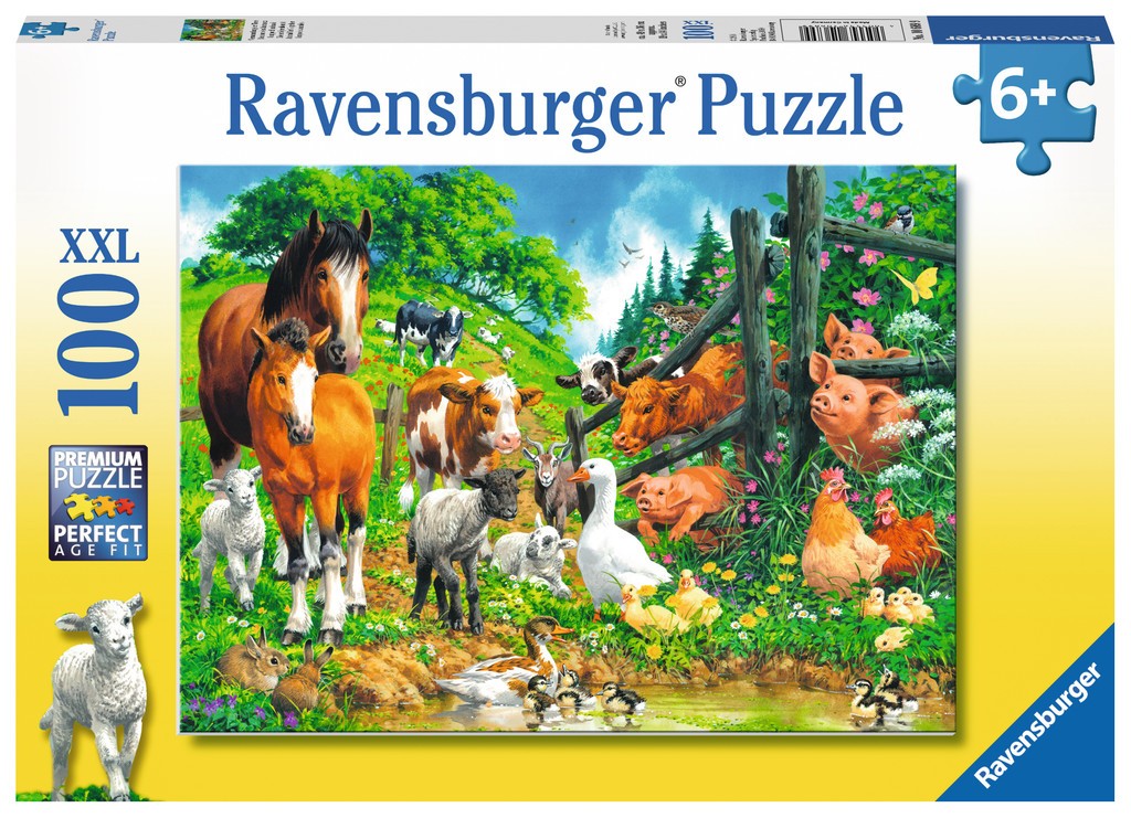 Puzzle 100 elementów - Zwierzęta razem