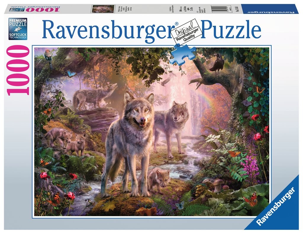 Puzzle 1000 elementów Wilki w lecie