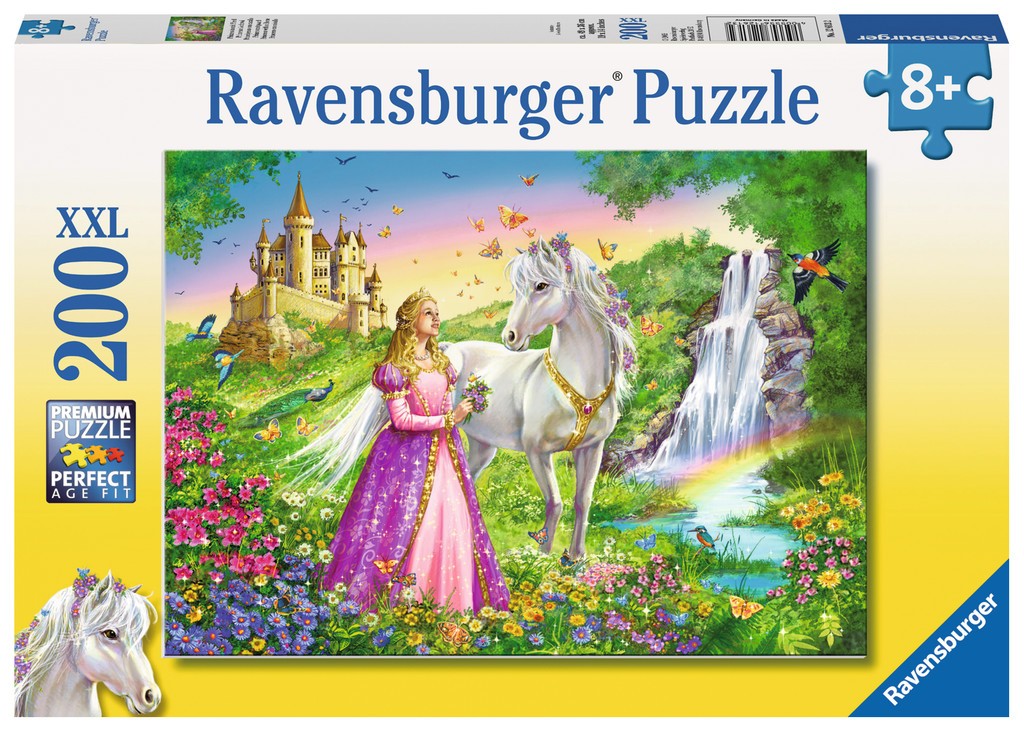 Puzzle 200 elementów XXL - Księżniczka z koniem