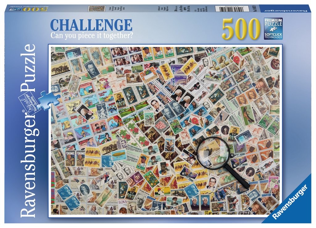 Puzzle 500 elementów Znaczki pocztowe