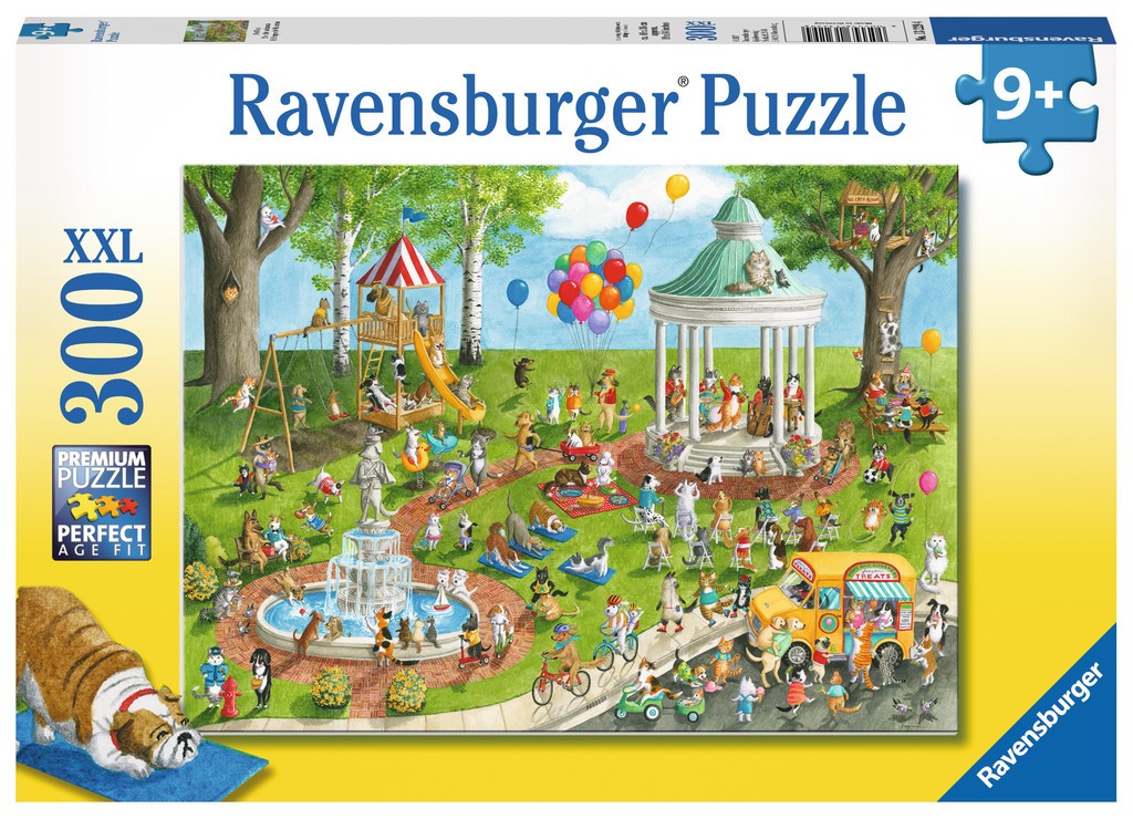 Puzzle 300 elementów - Park dla psów 