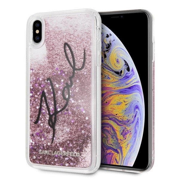 Etui hardcase iPhone Xs Max KLHCI65TRKSIGPI różowe