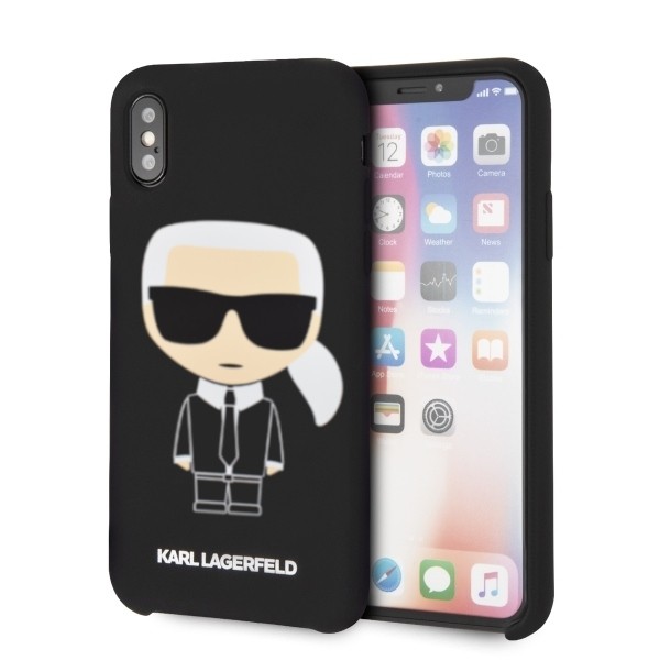 Etui hardcase iPhone X/Xs KLHCPXSLFKBK czarny