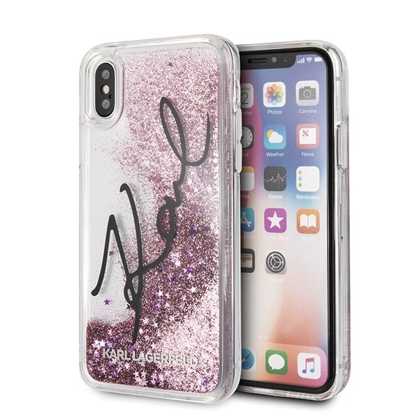 Etui hardcase iPhone X/Xs KLHCPXTRKSIGPI różowy